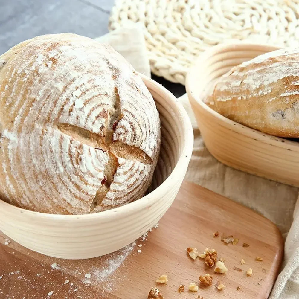 Rattan Sourdough Proofing Basket Set