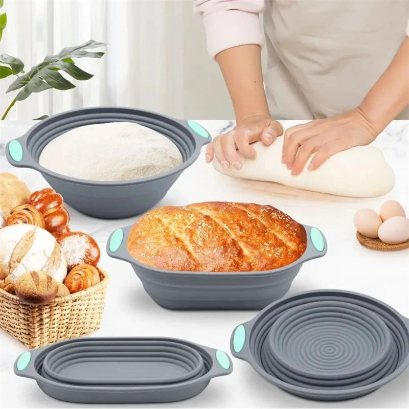 Foldable Silicone Bread Proofing Basket